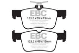 EBC 13+ Ford Fusion 1.6 Turbo Redstuff Rear Brake Pads - DP32160C