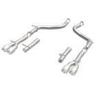 MagnaFlow Axle-Back, SS, 2.5in, Quad Split Rear 3.5in Tip 2015 Dodge Challenger 3.6L V6 - 19218