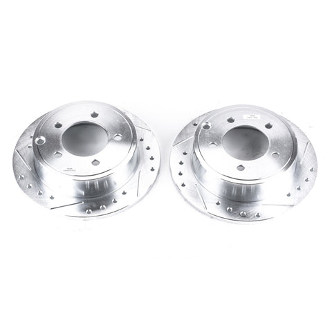 Power Stop 11-14 Chrysler 200 Rear Evolution Drilled & Slotted Rotors - Pair - AR8370XPR