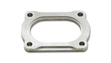 Vibrant T304 SS 4 Bolt Flange for 3in O.D. Oval tubing - 13175S