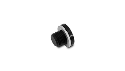 Vibrant M14 x 1.5 Metric Aluminum Port Plug with Crush Washer - 16663