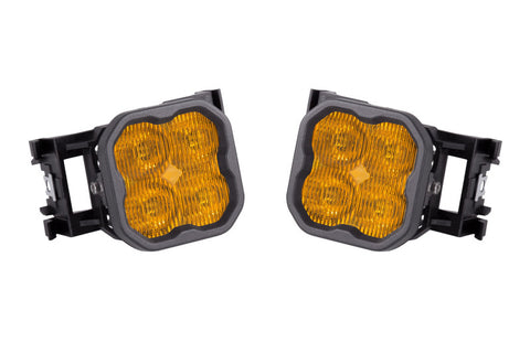 Diode Dynamics SS3 LED Pod Max Type X Kit - Yellow SAE Fog - DD6705