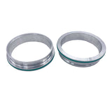 Granatelli Aluminum Dual Seal Clamp 4.0in Weld-on Ferrule Set - 318540F