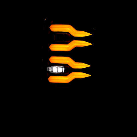 AlphaRex 94-01 Dodge Ram 1500/2500/3500 LUXX-Series LED Tail Lights - Black - 643002