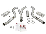 aFe Atlas Exhaust 4in Dual DPF-Back Al Steel w/ Pol Tips 16-17 GM Diesel Truck V8-6.6L (td) LML - 49-04080-P