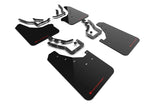 Rally Armor 24-26 Toyota Tacoma Gen 4 Black UR Mud Flap w/Red Logo - MF114-UR-BLK-RD