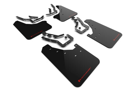 Rally Armor 24-26 Toyota Tacoma Gen 4 Black UR Mud Flap w/Red Logo - MF114-UR-BLK-RD