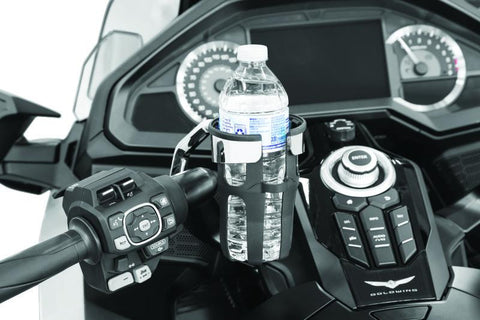 Kuryakyn Reflex Drink Holder Honda Goldwing DCT Handlebar Left Side Mount Chrome - 6494