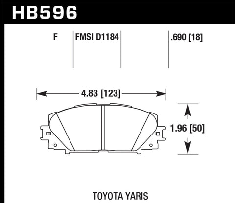 Hawk HPS Street Brake Pads - HB596F.690