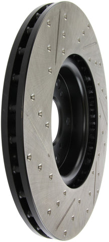 StopTech 04-08 Acura TL (Brembo Caliber) SportStop Slotted &amp; Drilled Left Front Rotor - 127.40062L