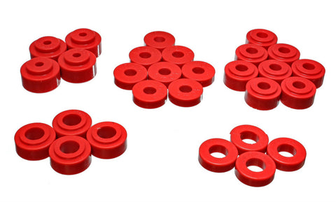 Energy Suspension GM Body Mount Set - Red - 3.4114R