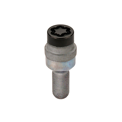 McGard Wheel Lock Bolt Set - 4pk. (Radius Seat) M14X1.5 / 17mm Hex / 28.2mm Shank Length - Black - 28320
