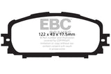 EBC 12+ Toyota Yaris 1.5 Ultimax2 Front Brake Pads - UD1628