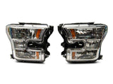 Raxiom 15-17 Ford F-150 Axial OEM Style Rep Headlights- Chrome Housing (Clear Lens) - T551345