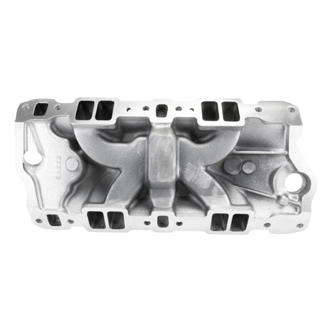 Edelbrock Chevy SB Performer EPS Intake Manifold w/ Oil Fill Tube - Chrome Plasma - 2703-CP