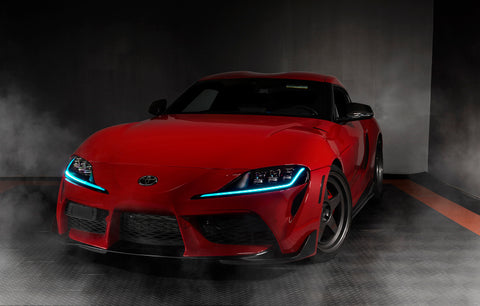 Oracle 20-21 Toyota Supra GR RGB+A Headlight DRL Kit - ColorSHIFT w/ BC1 Controller - 1400-335