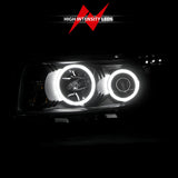 ANZO 2008-2010 Scion Xb Projector Headlights w/ Halo Black - 121280