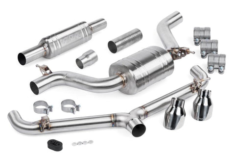 APR 20-21 Volkswagen GTI TCR (MK7.5) Catback Exhaust System w/Front Muffler - CBK0039