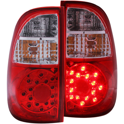 ANZO 2005-2006 Toyota Tundra LED Taillights Red/Clear - 311117