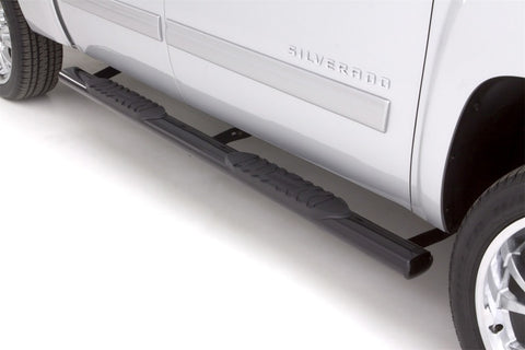 Lund 01-13 Chevy Silverado 1500 Crew Cab 5in. Oval Straight SS Nerf Bars - Polished - 23986004