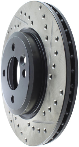 StopTech 02-07 Mini Cooper/Cooper S Slotted & Drilled Left Front Rotor - 127.34067L