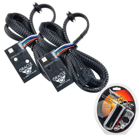 Oracle 14-21 Infiniti Q50 RGB+W Headlight DRL Upgrade Kit - ColorSHIFT w/ RF Controller - 1457-330