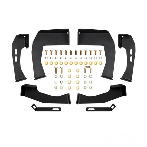 Westin 04-13 Chevy Silverado 1500 Crew Cab HDX Stainless Drop Nerf Step Bars - Textured Black - 56-119552