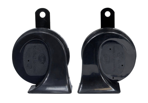 Hella Twin Trumpet Horn Kit 12V Universal - Black - 011225831