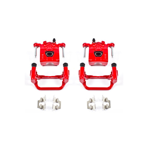 Power Stop 07-12 Nissan Altima Rear Red Calipers w/Brackets - Pair - S2780A