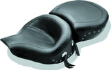 Mustang 94-96 Harley Road King Standard Touring 1PC Seat w/Black Pearl Studs - Black - 75457