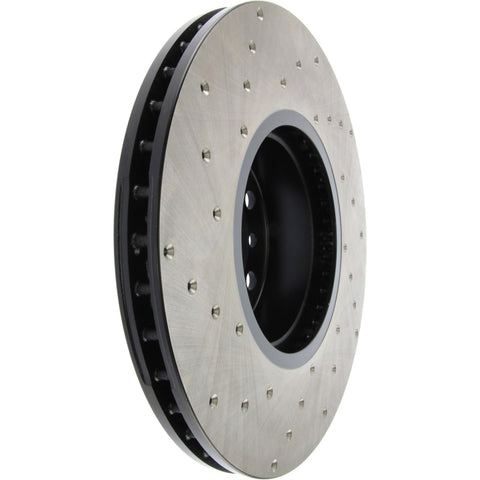 StopTech 14-20 BMW 2 Series Cryo Sport Drilled Front Left Rotor - 128.34140CL