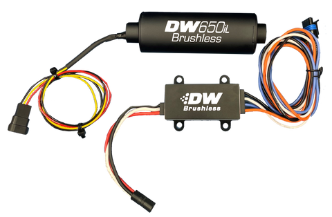 DeatschWerks DW650iL Series 650LPH In-Line External Fuel Pump w/ Single/Dual-Speed Controller - 9-650-C105