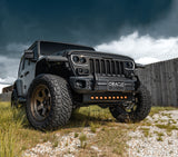 ORACLE Lighting 18-22 Jeep Wrangler JL Skid Plate w/ Integr LED Emitters - Amber - 5883-005