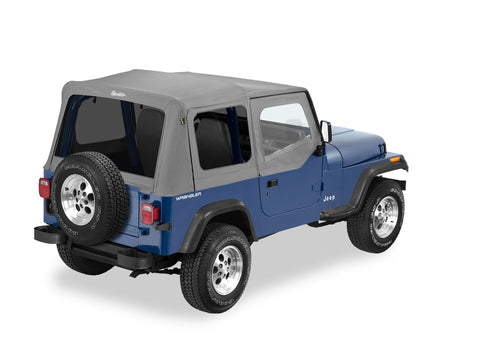 Bestop 88-95 Jeep Wrangler YJ Replace A-Top (Charcoal / Gray Tinted Windows Door Skins Included) - 51123-09