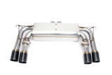 Dinan 15-19 BMW X5 M/X6 M (F85/F86) Free Flow Axleback Exhaust System - Black Tips - D660-0054A-BLK