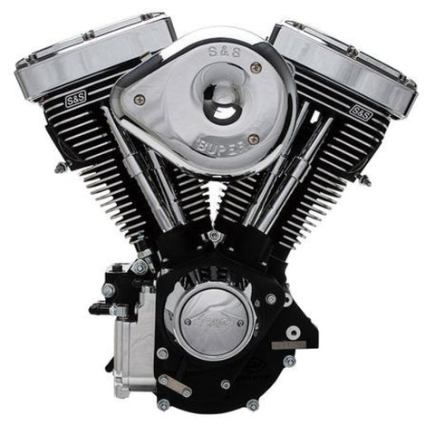 S&S Cycle 84-98 Carbureted Non-Catalyst BT V80R Complete Assembled Engine - Black Finish - 31-9150