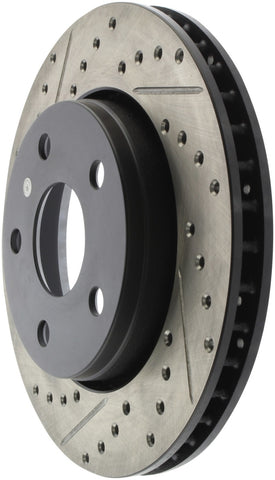 StopTech 07-13 Jeep Wrangler Drilled Right Front Rotor - 128.67068R