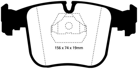 EBC 91-93 BMW 850 5.0 Yellowstuff Front Brake Pads - DP4870R