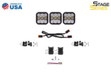 Diode Dynamics SS5 Sport Universal CrossLink 3-Pod Lightbar - White Combo - DD6792