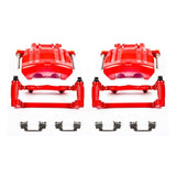 Power Stop 2012 Chrysler 300 Front Red Calipers w/Brackets - Pair - S5016A