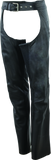 River Road Plains Leather Chaps Black Womens - Small - 094425