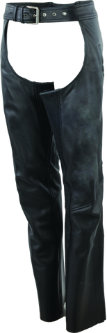 River Road Plains Leather Chaps Black Womens - Small - 094425