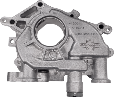 Boundary Nissan VQ 3.5L/3.7L VHR Oil Pump Assembly w/Billet Back Plate - VQ-S1-VHR-BBP