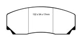 EBC 90-00 Aston Martin Vantage 5.3 (Twin Supercharged)(AP) Redstuff Front Brake Pads - DP3002C