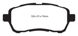 EBC 10+ Mazda 2 1.5 Greenstuff Front Brake Pads - DP22003