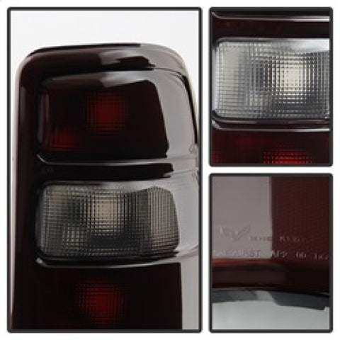 xTune GMC Yukon 00-06 OEM Style Tail Lights w/ Black Rim Red Smoked ALT-JH-CSUB00-OE-RSM - 9028809