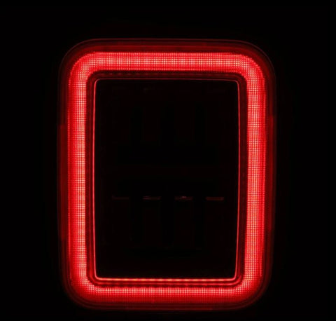 AlphaRex 19-24 Jeep Gladiator JT Nova-Series Prismatic LED Tail Lights - Black-Red - 602070