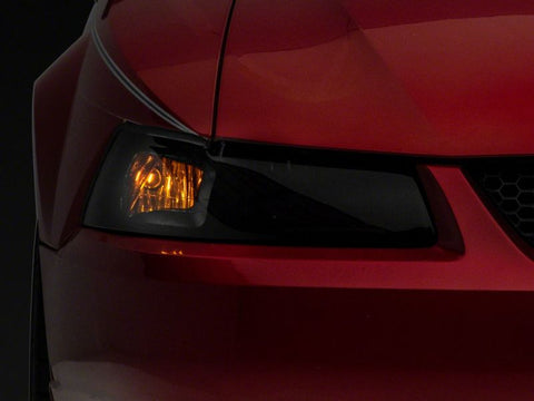 Raxiom 99-04 Ford Mustang Axial Series OEM Style Replacement Headlights- Blk Housing (Smoked Lens) - 413420