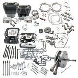 S&S Cycle 2007 BT w/ Balancer 124in Hot Set Up Kit - Wrinkle Black - 900-0569