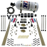Nitrous Express 8 Cyl Dry Direct Port Dual Stage 4 Solenoids Nitrous Kit (200-600HP) w/10lb Bottle - 93106-10